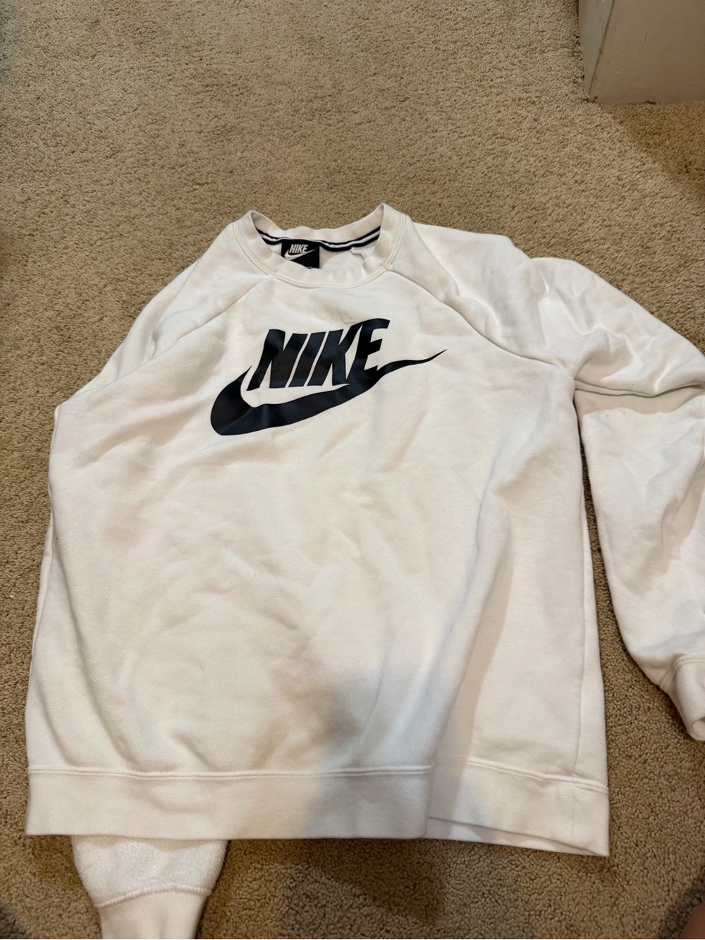 Nike M white sweater
